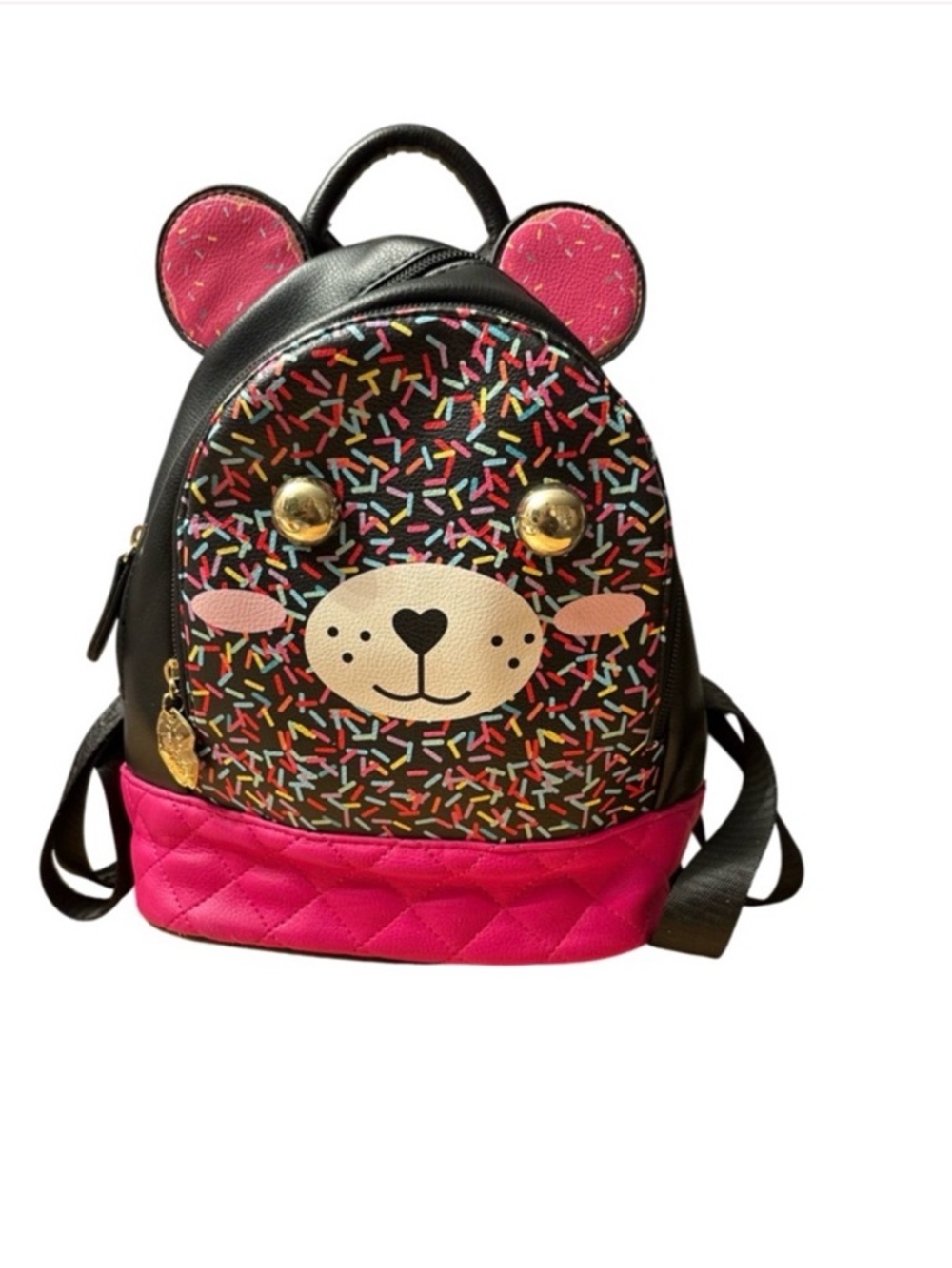 Luv Betsey by Betsey Johnson "LB Jazzy" Confetti Bear Mini Backpack